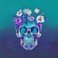 Crystal Skull Flowers 1090